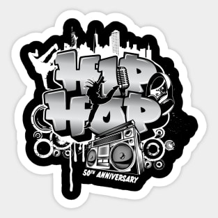 50th Anniversary Of Hip Hop Sticker